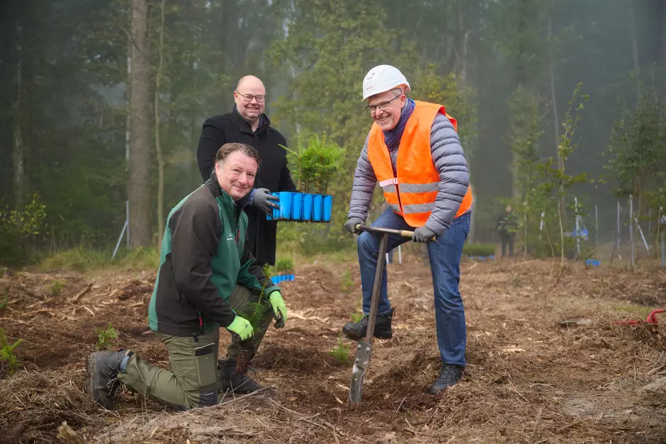 850 Bäume für den Klimaschutz: Gemeinsame Aufforstungsaktion zum 25. Geburtstag der Veolia Stiftung